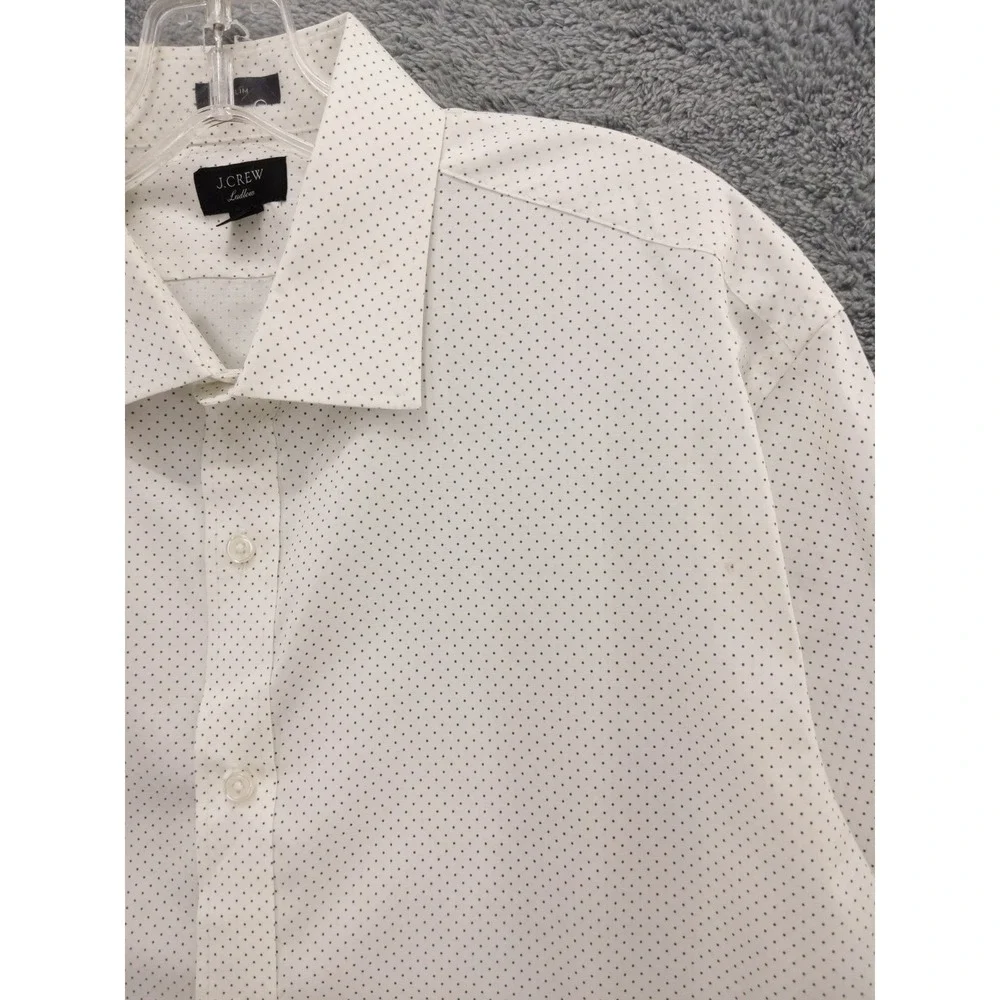 J.Crew Ludlow Slim Fit Long Sleeve Button Down Shirt 17/35‎ Dots Pattern